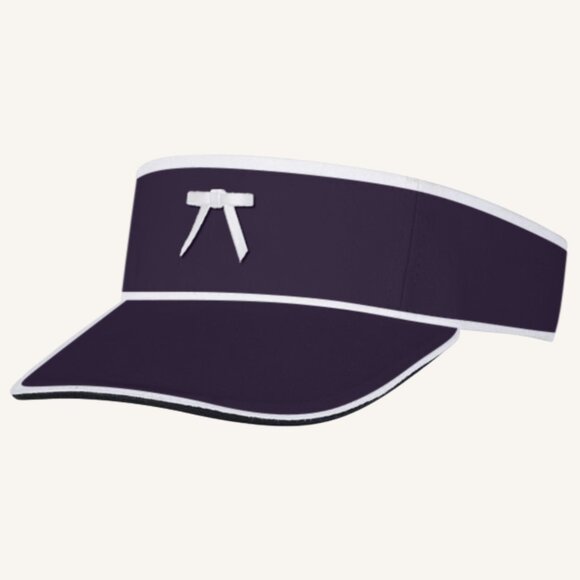 M.A.M.A. Bow Collection - Women's Visor Hat | Blue & White - Picture 1 of 1
